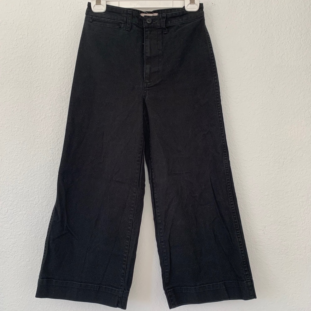 Madewell wide Leg black color size 27.